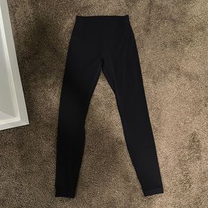 size six black lululemon align leggings 28 inseam